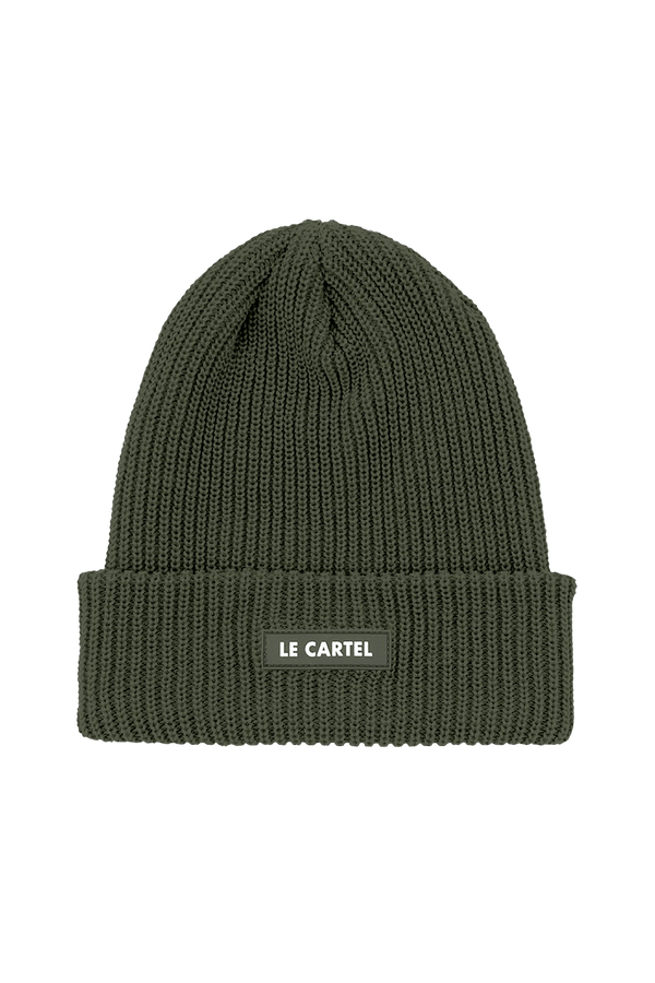 CHUNKY・Tuque grosse maille・Vert forêt