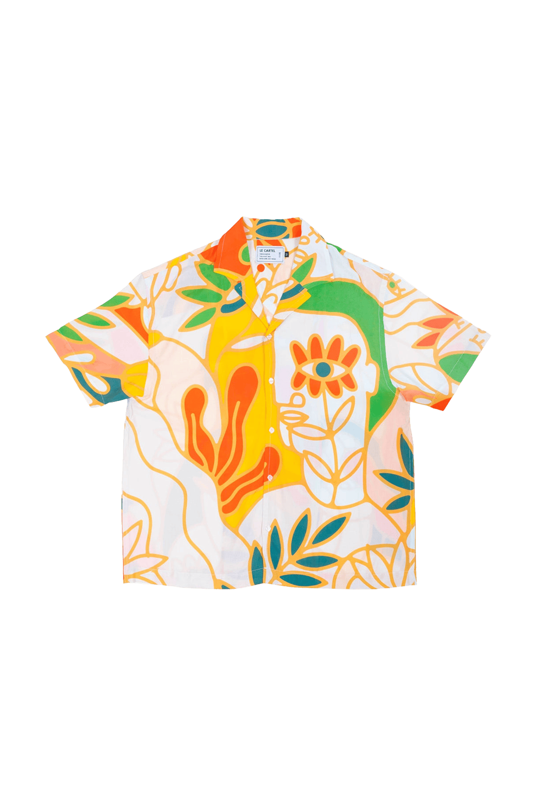 SOLSTICE・Printed shirt・Orange
