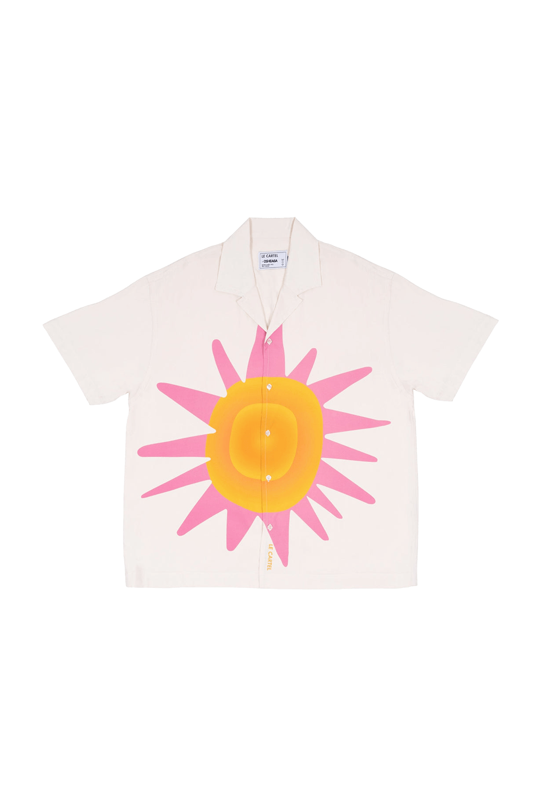 BURNING SUN・Printed shirt・Cream