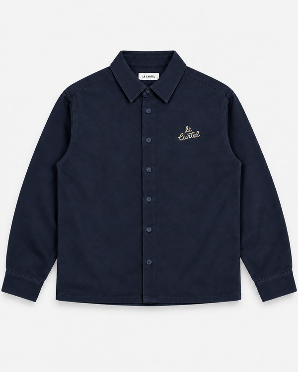 À PLEINES DENTS・Veste cargo brodée・Bleu marin