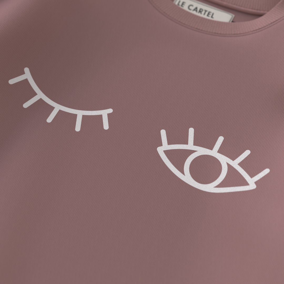 CLIN D'ŒIL・Crewneck unisex・Rose dust