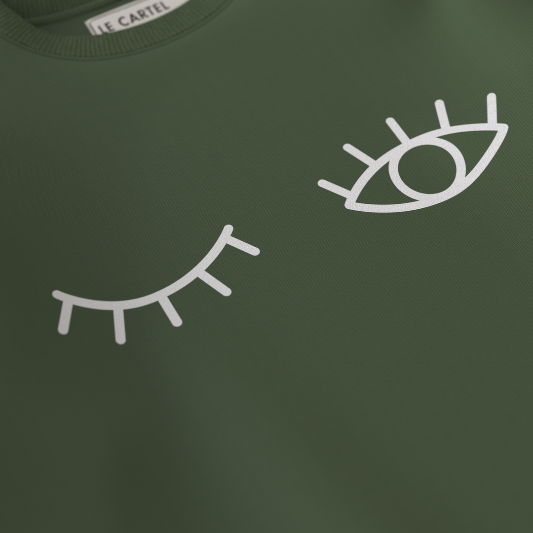 CLIN D’ŒIL・Crewneck unisexe・Vert sauge