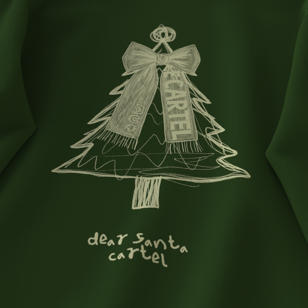 DEAR SANTA・Crewneck unisex・Forest green