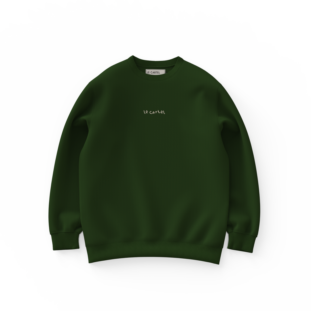 DEAR SANTA・Crewneck unisex・Forest green
