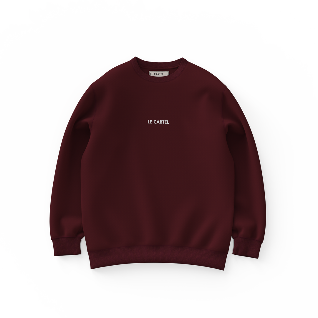 PLANÈTE MTL・Crewneck unisexe・Bourgogne