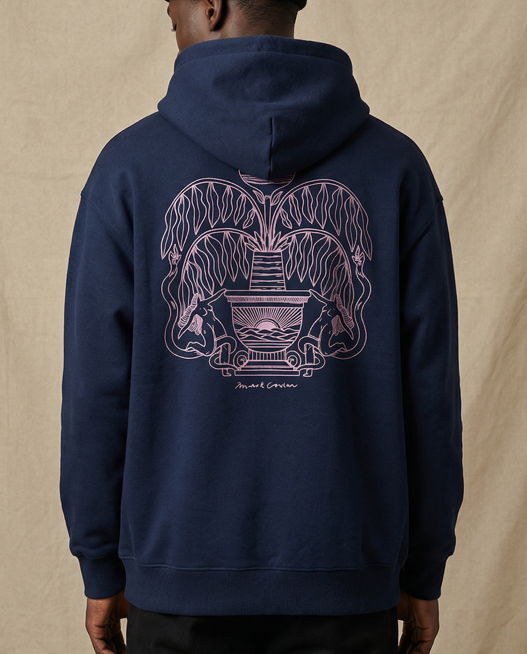 FOUNTAIN・Unisex hoodie・Navy