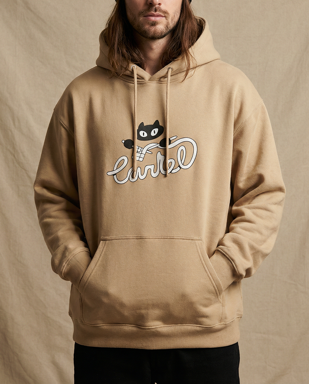 BOULE DE POIL・Hoodie unisexe・Beige