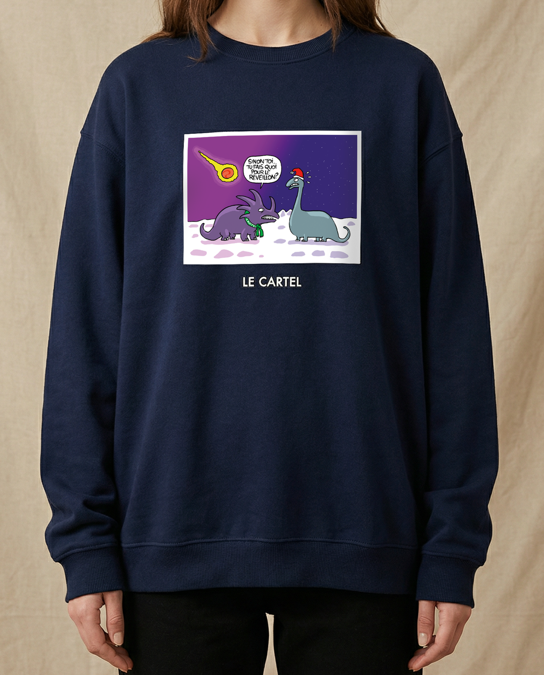 THE END・Crewneck unisexe・Bleu marin