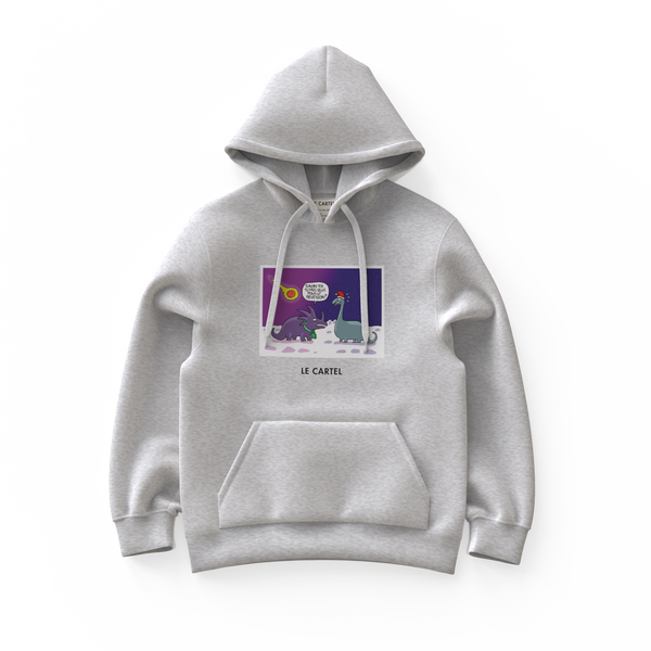 THE END・Hoodie unisexe・Gris chiné