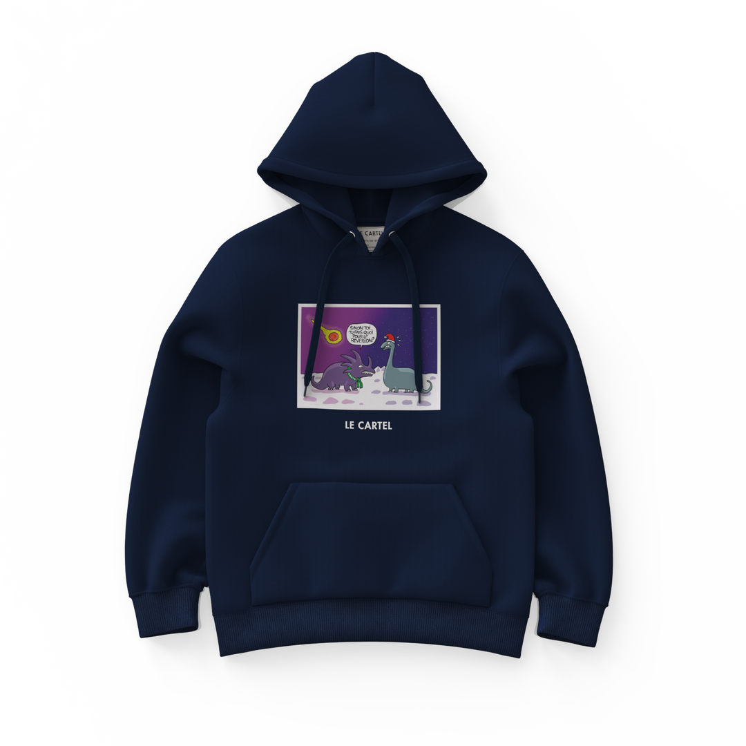 THE END・Unisex hoodie・Navy blue