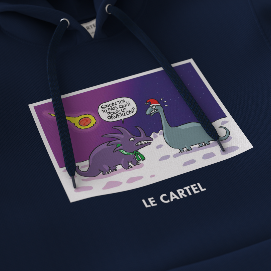 THE END・Unisex hoodie・Navy blue