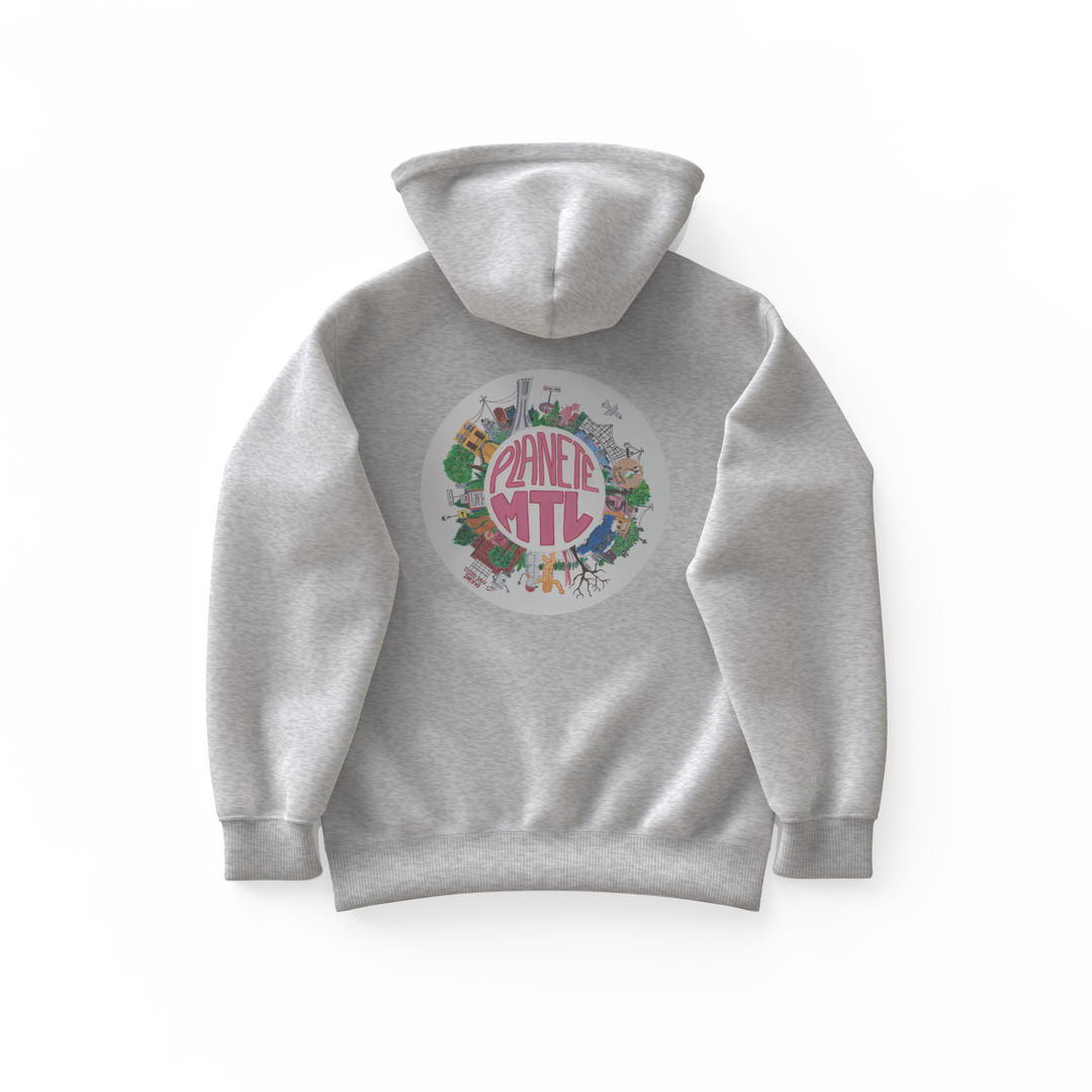 PLANET MTL・Hoodie unisex・Grey