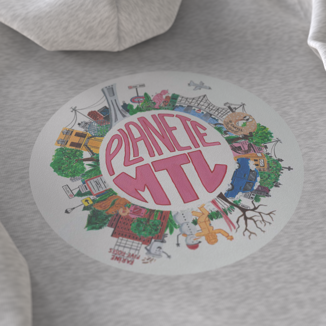 PLANET MTL・Hoodie unisex・Grey