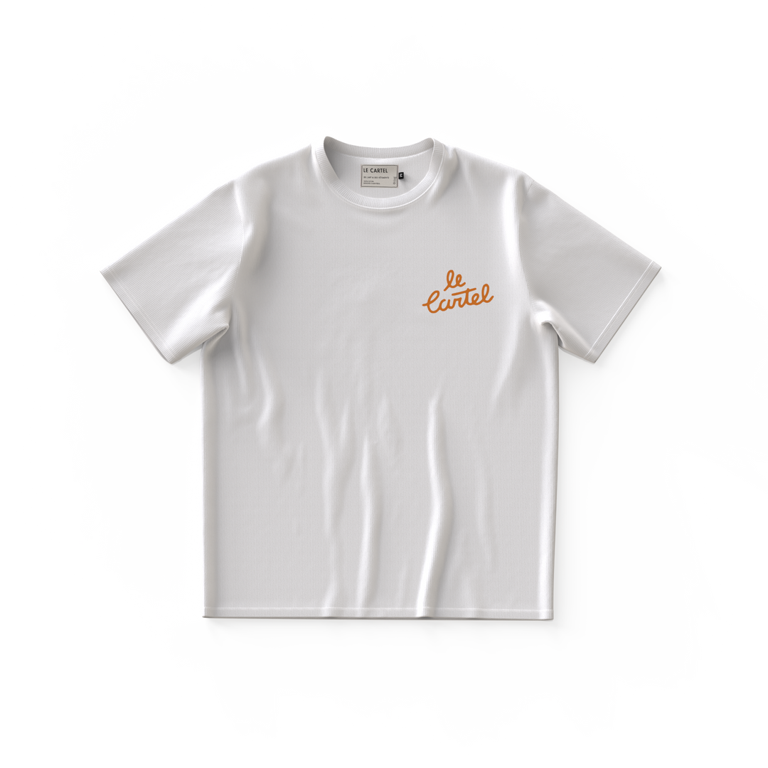 WINTER IS OVER・Large unisex T-shirt・White