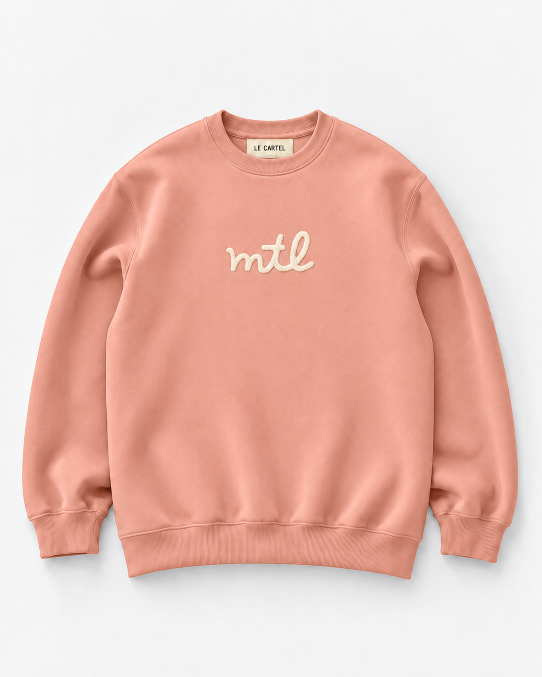 MTL・Unisex embroidered crewneck・Pink
