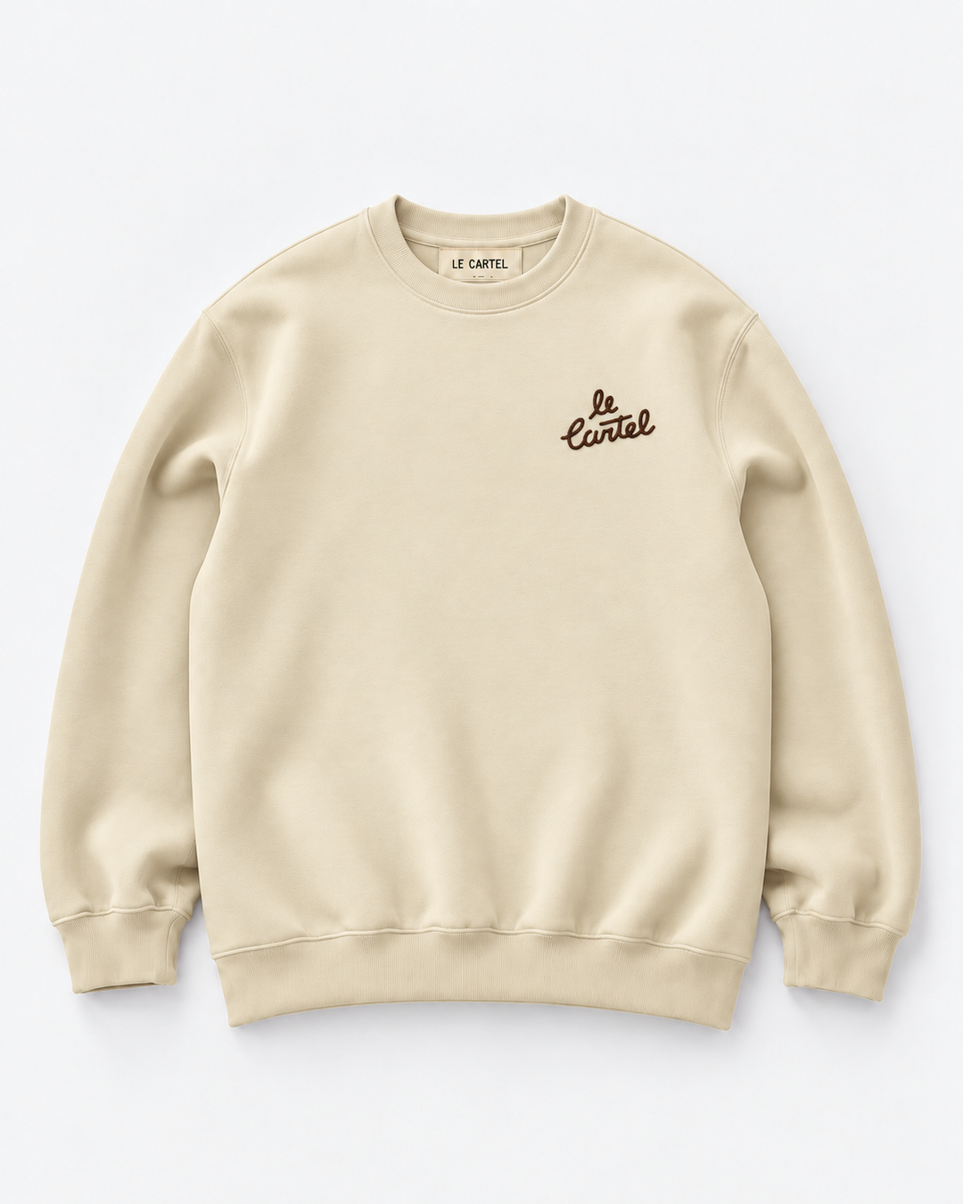 NEW OG・Unisex embroidered crewneck・Cream