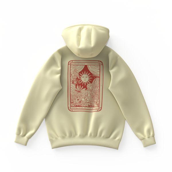 JOUR DE FÊTE . Hoodie unisexe . Crème