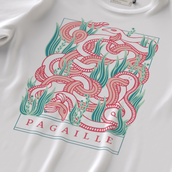 PAGAILLE・Unisex T-shirt・White