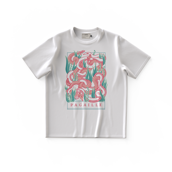PAGAILLE・Unisex T-shirt・White