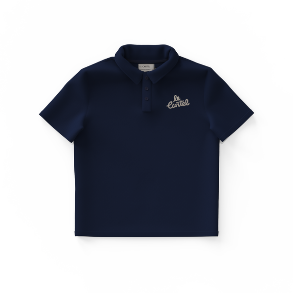 OG・Polo piqué unisexe・Bleu marin