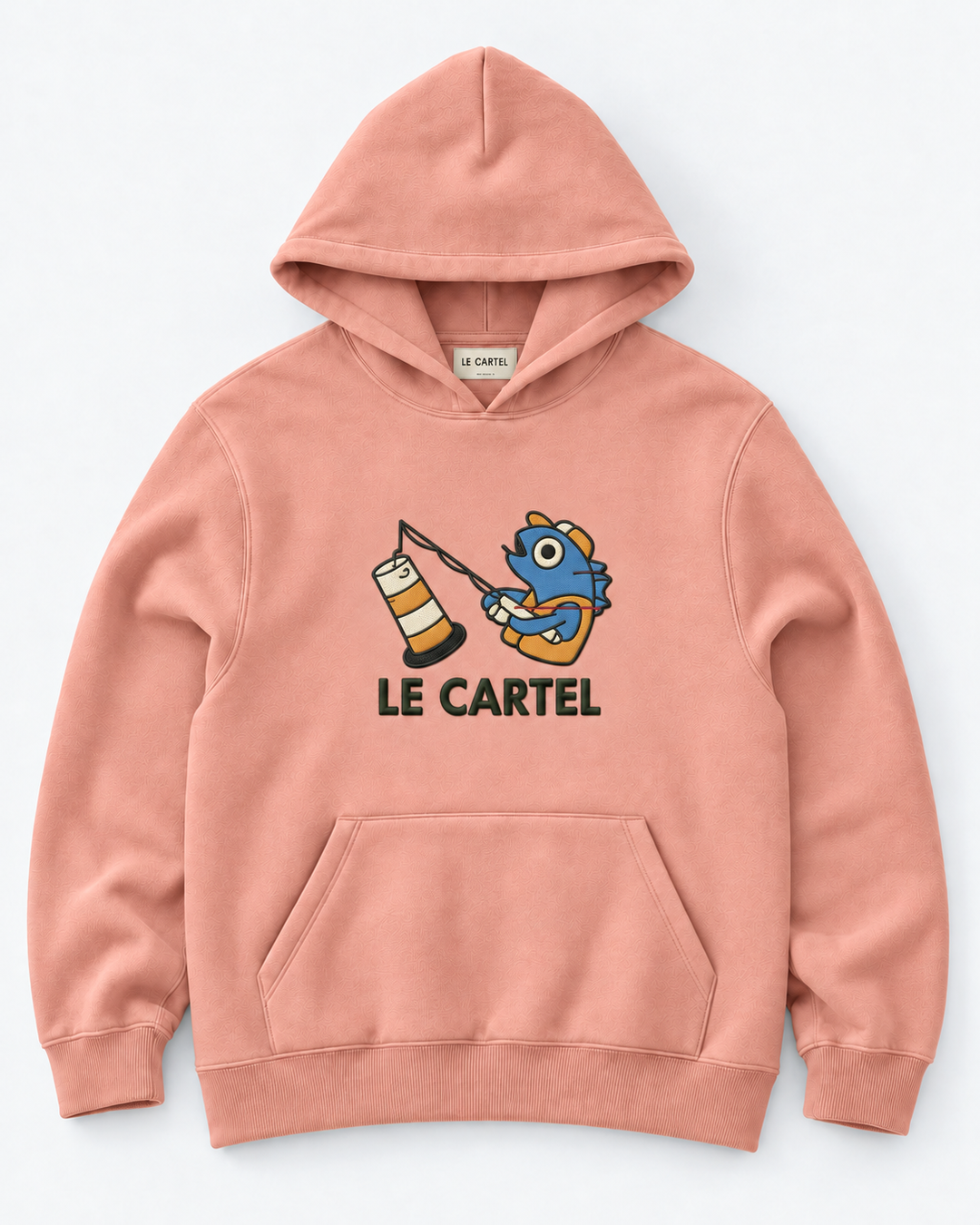 MIRACULOUS CATCH・Embroidered unisex hoodie・Pink