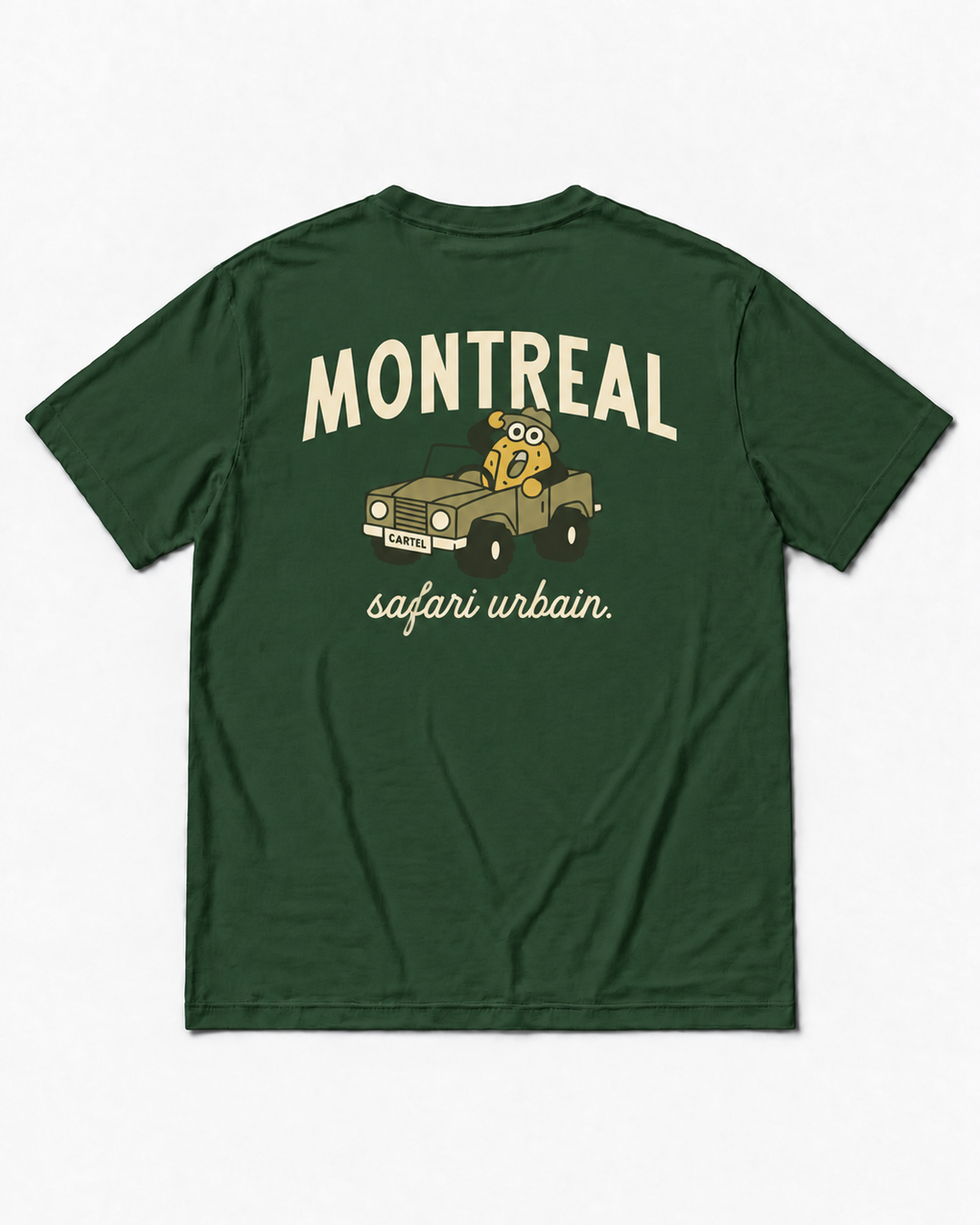 SAFARI URBAIN・T-shirt unisexe・Vert