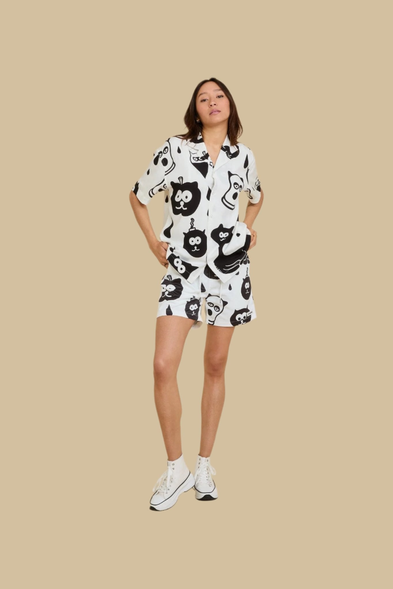 CHARTOON・Short de bain・ Blanc
