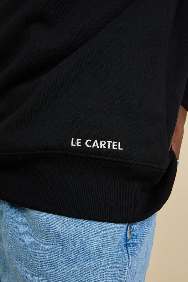 CHATCON・Crewneck unisexe・Noir - Le Cartel