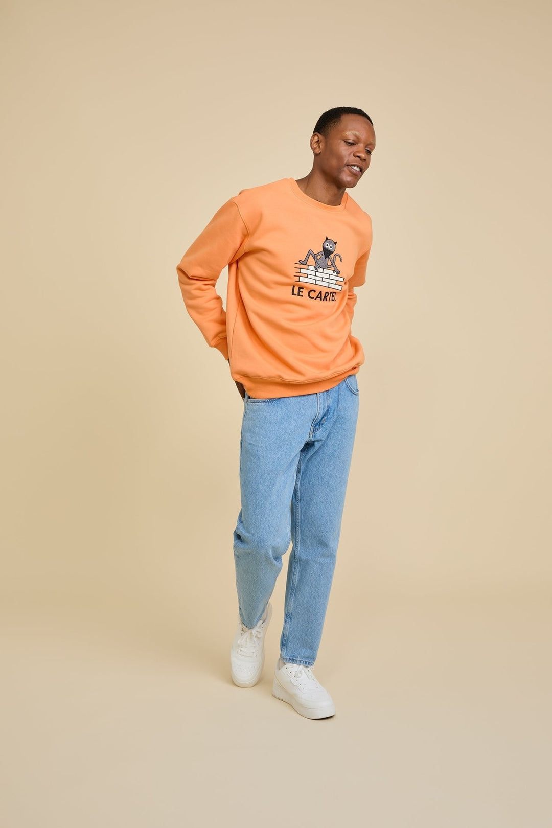 CHATCRIPANT・Crewneck unisexe・Orange - Le Cartel