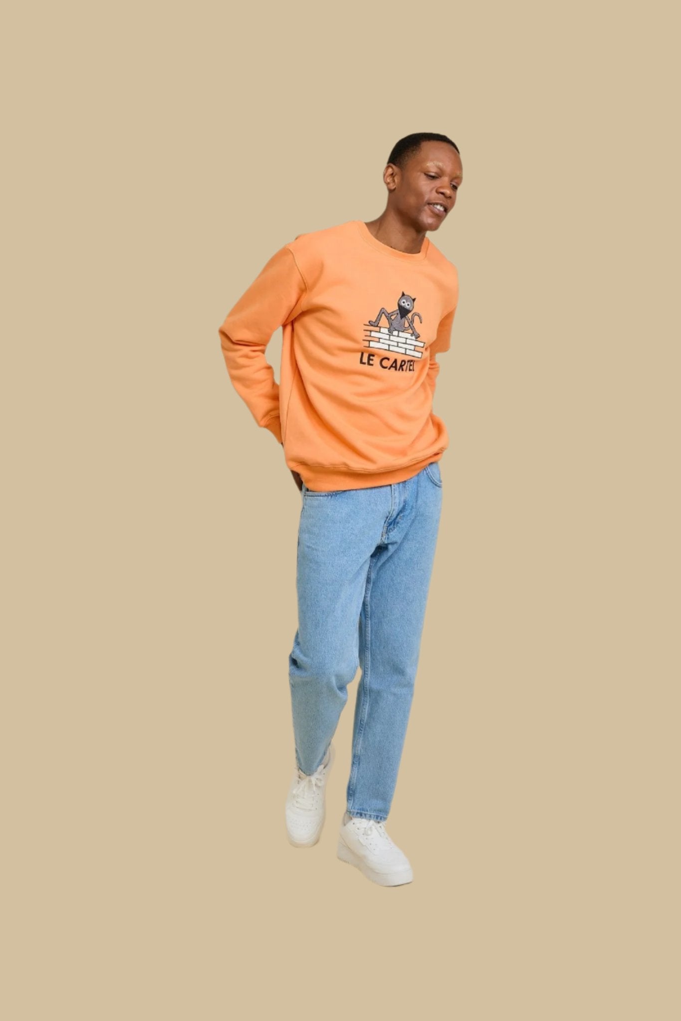 CHATCRIPANT・Crewneck unisexe・Orange