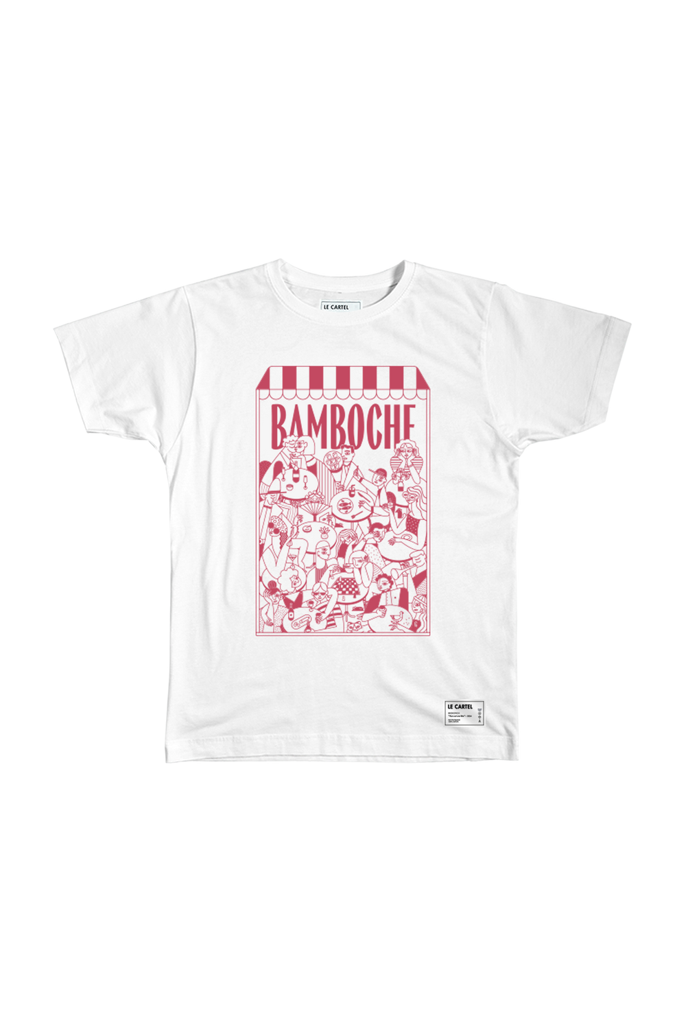 BAMBOCHE・T-shirt unisexe・Blanc
