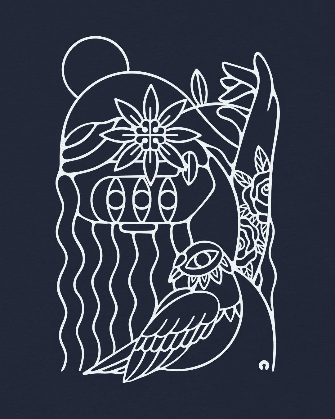 DANDELION・T-shirt unisexe・Bleu - Le Cartel