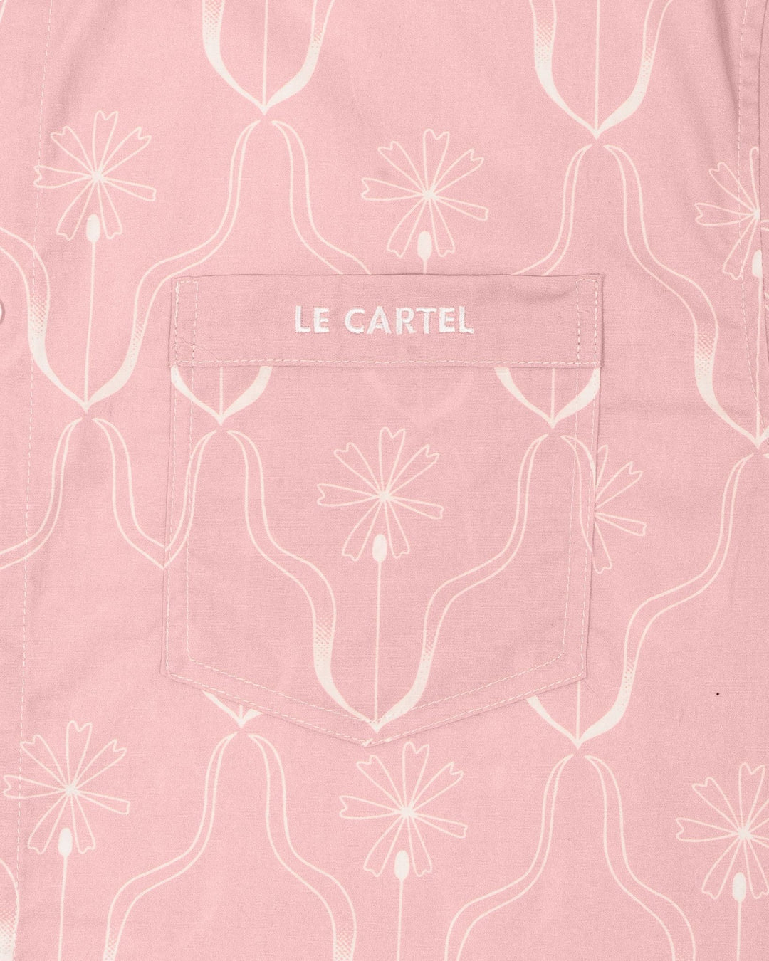 FLORET・Chemise imprimée unisexe・Rose - Le Cartel