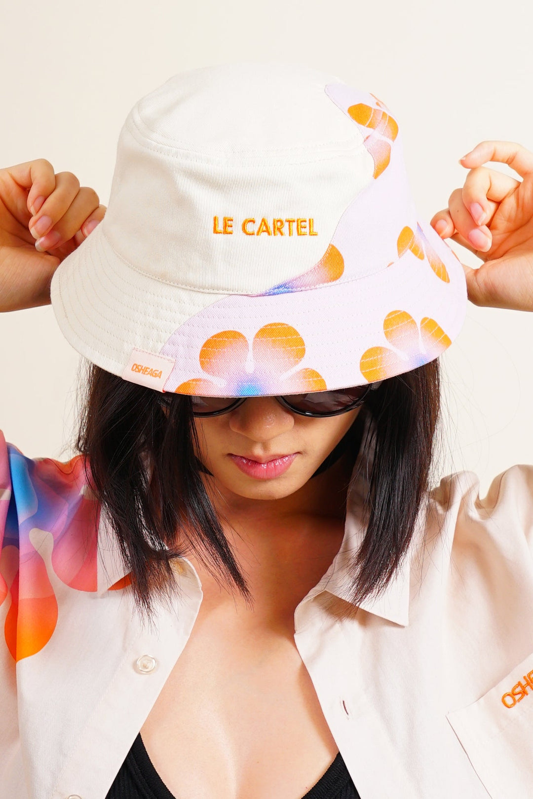 FLOWER POWER・Bucket hat brodé・Sable - Le Cartel