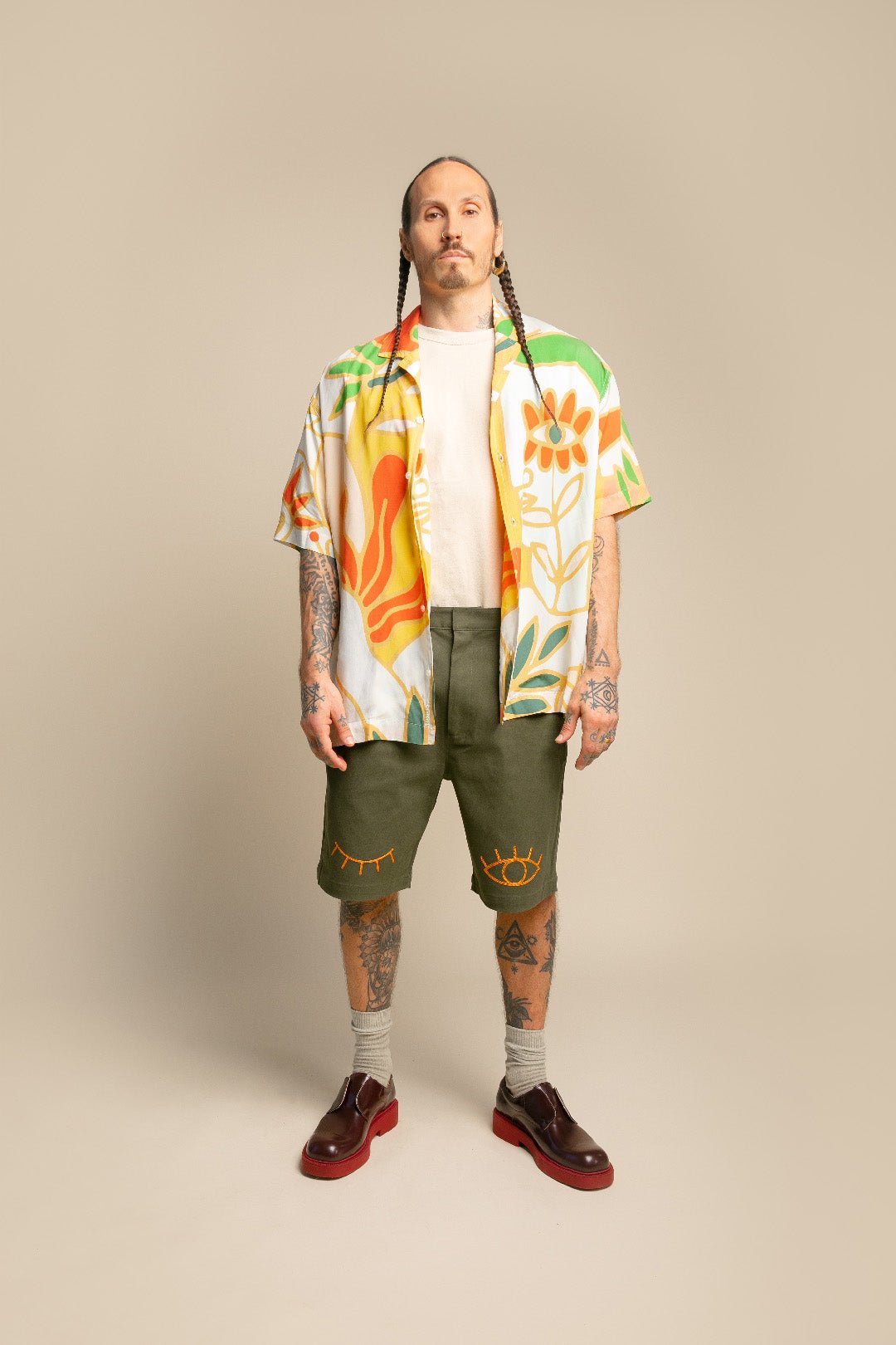 SOLSTICE・Chemise imprimée・Orange - Le Cartel